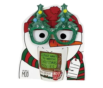 COZY SNOWMAN MUG & GLASSES SET