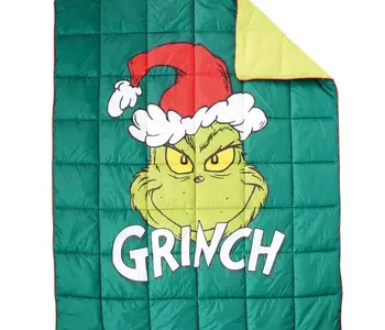 GRINCH PUFFER BLANKET