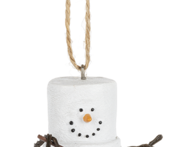 S'MORE ROASTNG MARSHMALLOW ORNAMENT