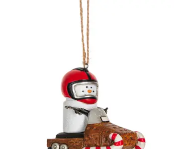 S'MORE SNOWMOBILE ORNAMENT