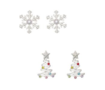 DUO Silver Snowflake + Tree