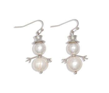 Pearl Snowmen w Silver