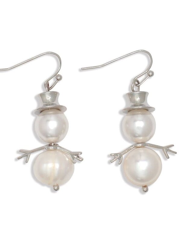 Pearl Snowmen w Silver