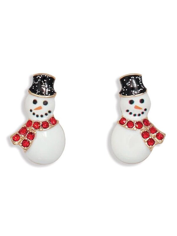 Snowman w Red Crystals