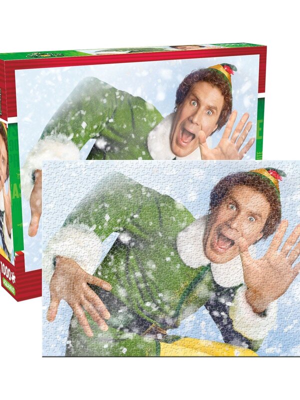 Elf 1000 Piece Glitter Snow Jigsaw Puzzle