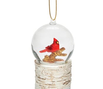 3"H DOME CARDINAL ORNAMENT 45MM