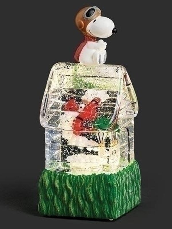 6.25"H LED PEANUTS SHIMMER LANTERN FLYING ACE