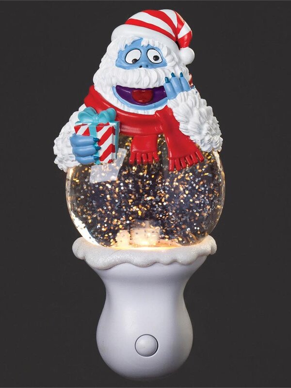 7.75"H SWIRL BUMBLE NIGHT LIGHT WITH SWIVEL PLUG