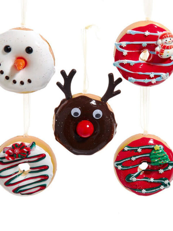 Decorated Christmas Donut Ornaments