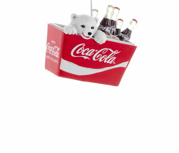 Coca-Cola® Polar Bear Cub In Cooler Ornament