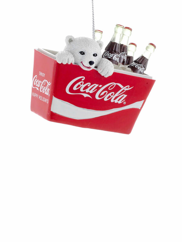 Coca-Cola® Polar Bear Cub In Cooler Ornament