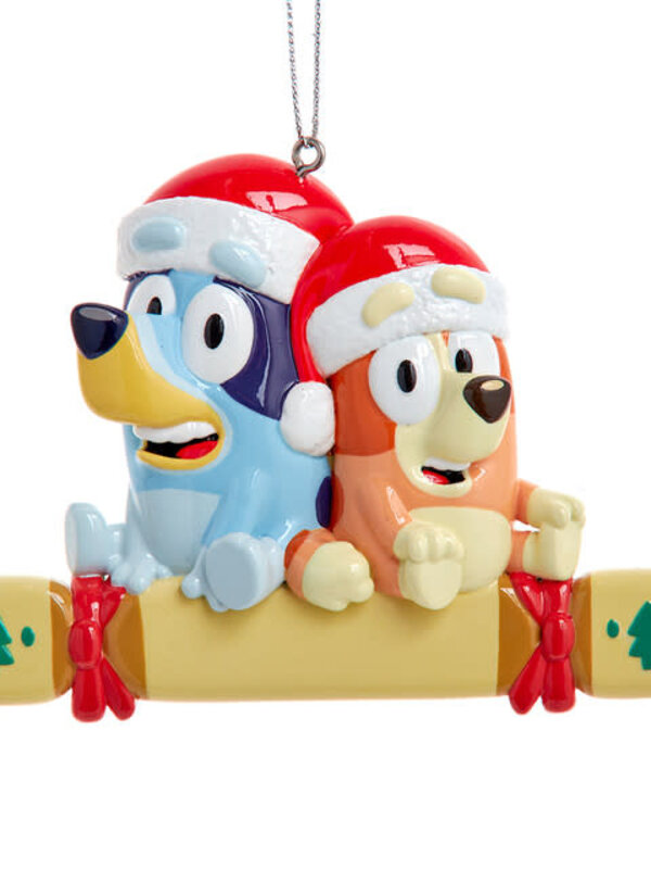 Bluey™ & Bingo In Santa Hats Ornament