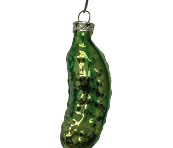Hand Blown Glass Pickle Ornament