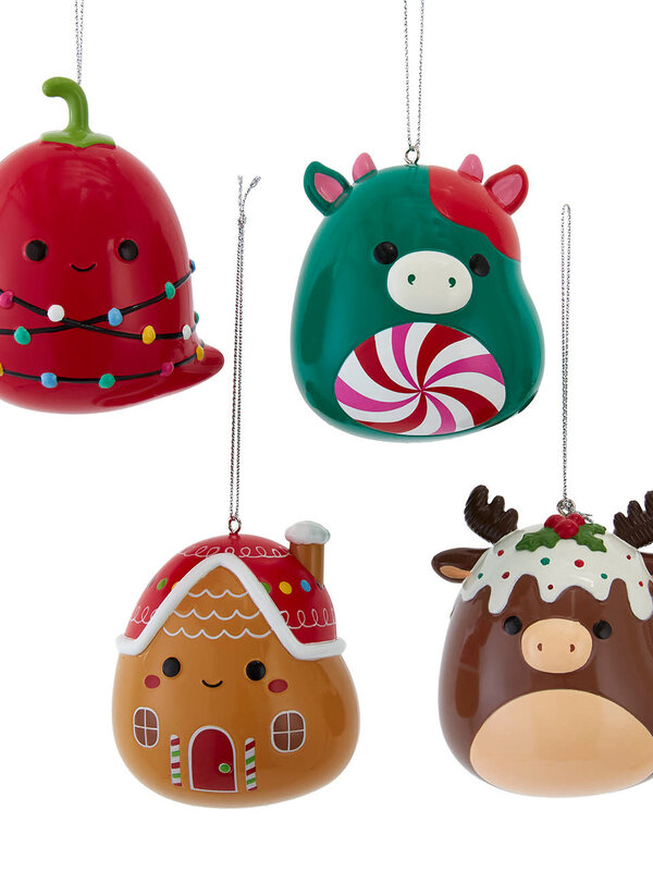 Squishmallows® Ruben, Casa, Christo & Maurice Ornaments