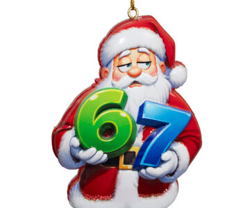 Santa 6-7 Ornament
