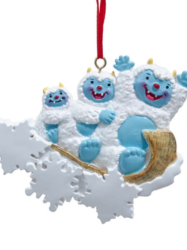 Yeti Family Of 3 Ornament