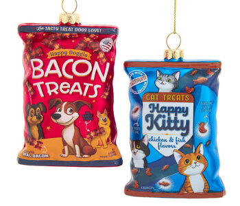 Glass Pet Treats Ornaments