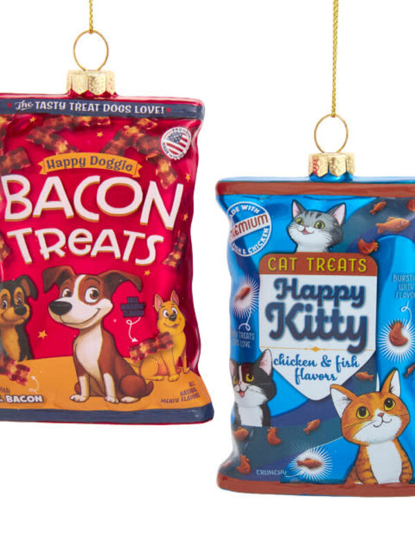 Glass Pet Treats Ornaments