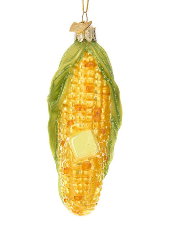 Noble Gems™ Corn On The Cob Glass Ornament
