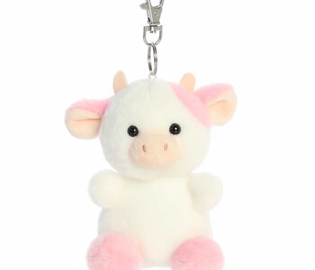 4" BELLE STRAWBERRY COW CLIP-ON
