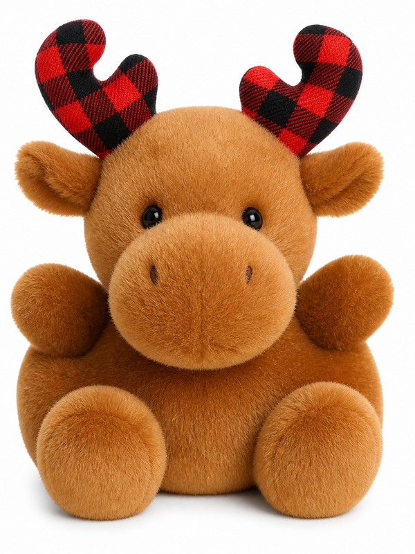 5" CLOVE PLAID MOOSE