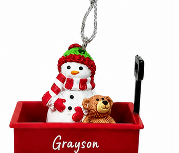 WAGON ORNAMENT-GRAYSON