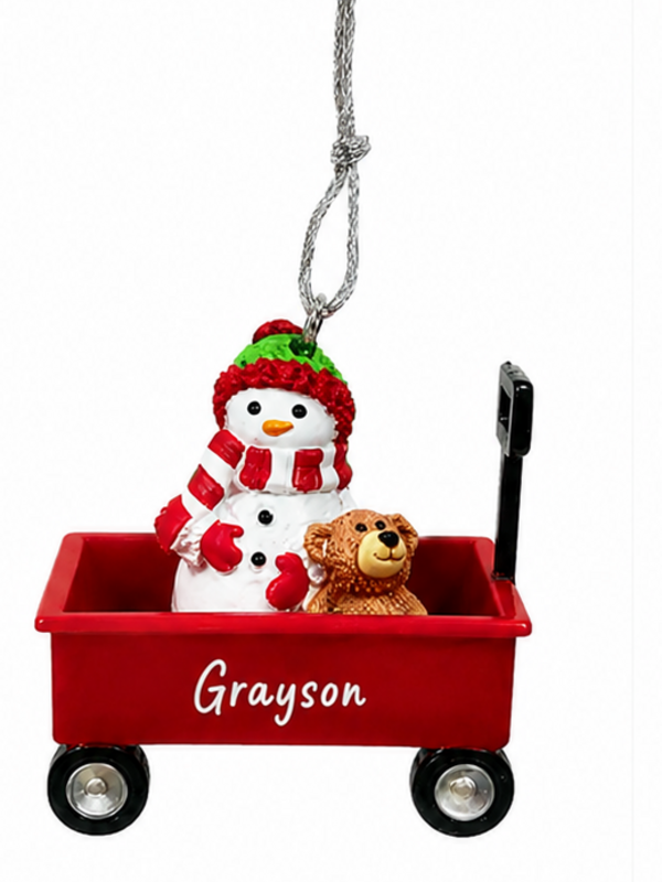 WAGON ORNAMENT-GRAYSON