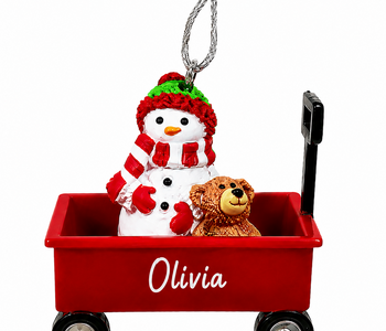 WAGON ORNAMENT-OLIVIA