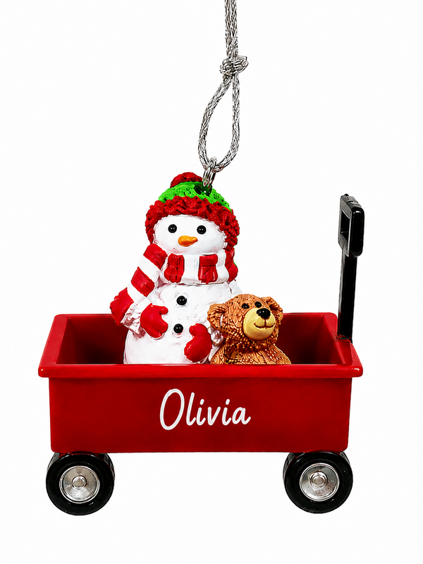 WAGON ORNAMENT-OLIVIA