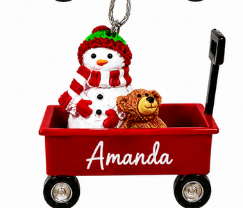 WAGON ORNAMENT-AMANDA