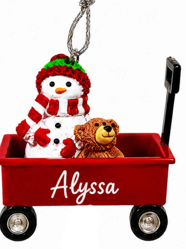 WAGON ORNAMENT-ALYSSA