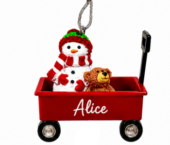 WAGON ORNAMENT-ALICE