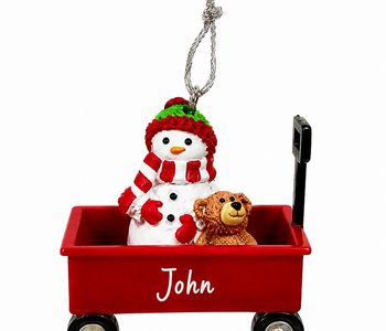 WAGON ORNAMENT-JOHN