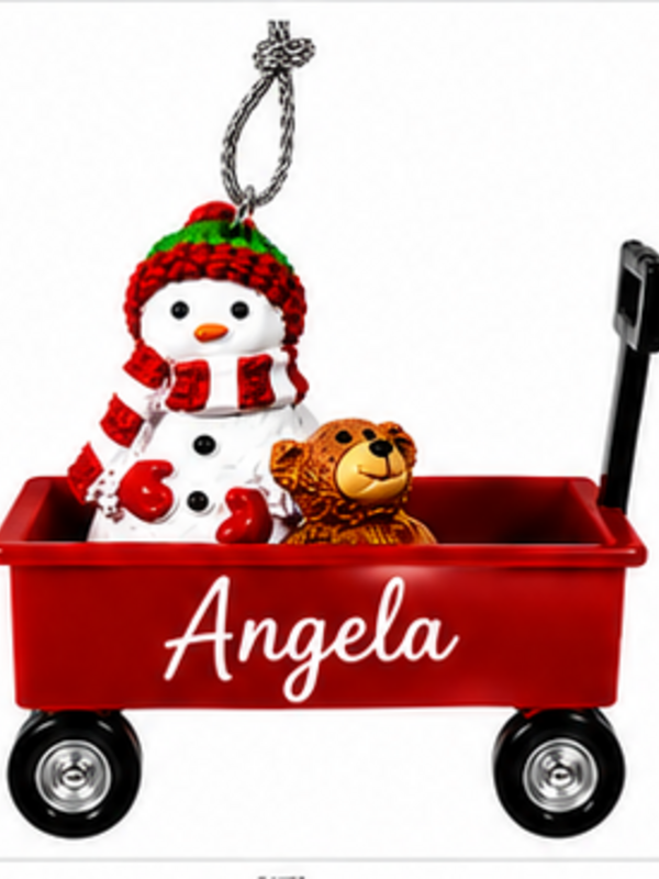 WAGON ORNAMENT-ANGELA
