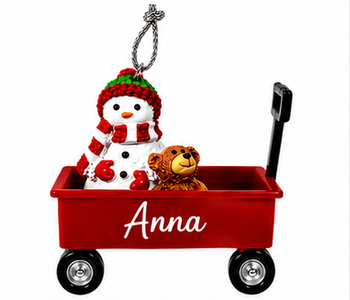 WAGON ORNAMENT-ANNA