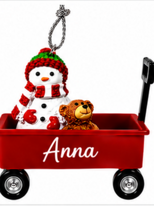 WAGON ORNAMENT-ANNA