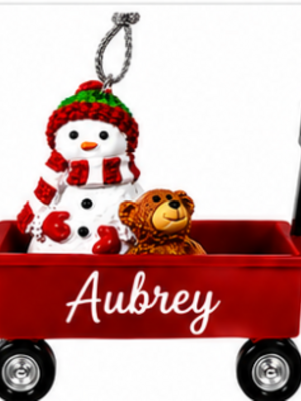 WAGON ORNAMENT-AUBREY