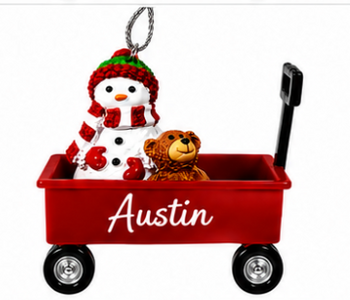 WAGON ORNAMENT-AUSTIN