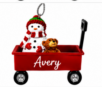 WAGON ORNAMENT-AVERY
