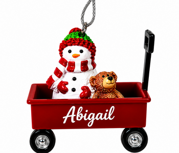 WAGON ORNAMENT-ABIGAIL