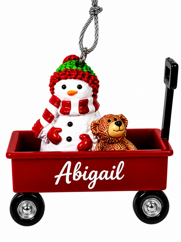 WAGON ORNAMENT-ABIGAIL