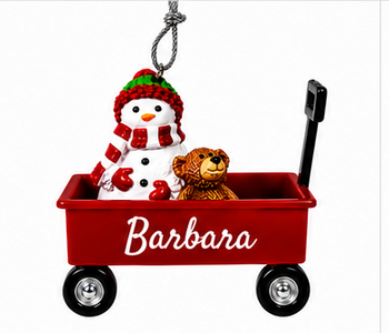 WAGON ORNAMENT-BARBARA