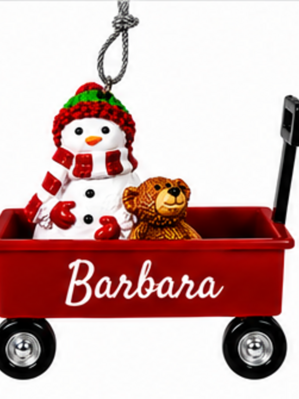 WAGON ORNAMENT-BARBARA