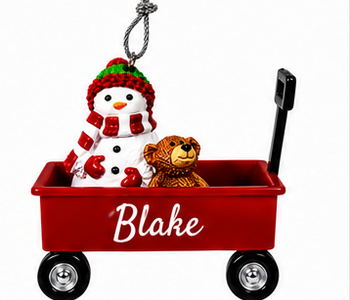 WAGON ORNAMENT-BLAKE