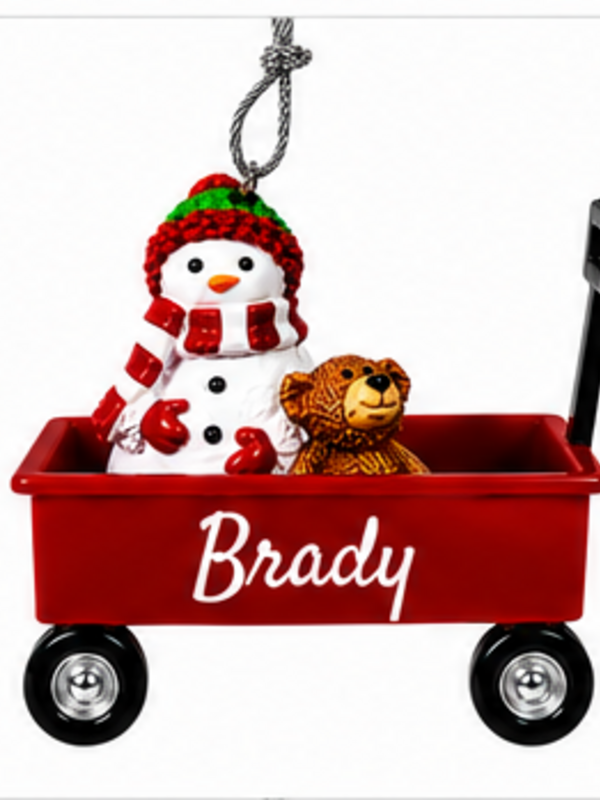 WAGON ORNAMENT-BRADY