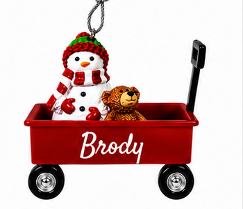 WAGON ORNAMENT-BRODY