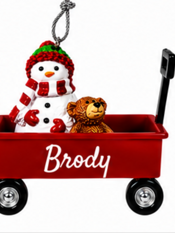 WAGON ORNAMENT-BRODY