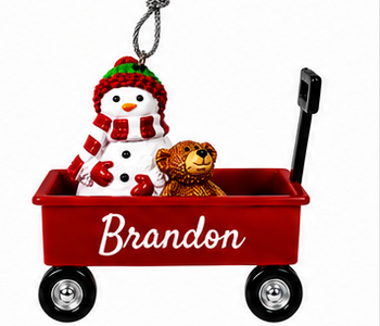 WAGON ORNAMENT-BRANDON