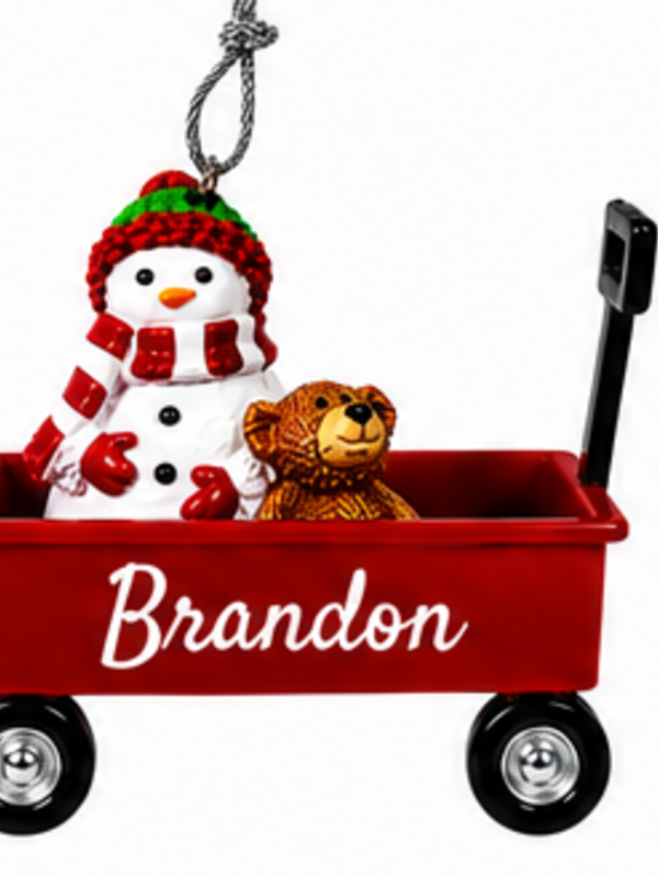 WAGON ORNAMENT-BRANDON