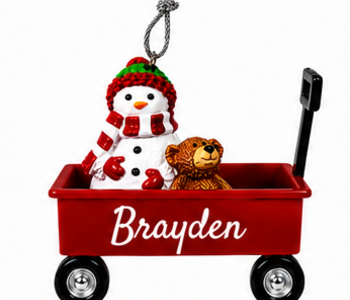 WAGON ORNAMENT-BRAYDEN